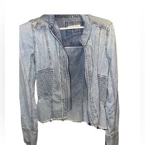 Free People Denim Blue Women's Jacket